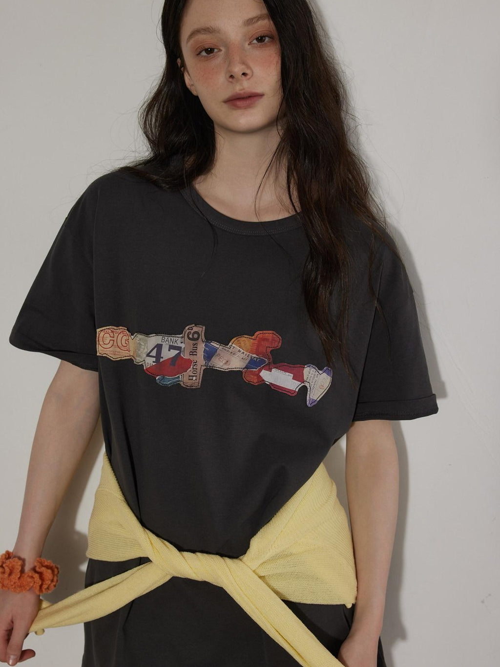 Lofi choose Breathable Loose Fit Commuter Crew Neck Text Print Short Sleeve T-Shirts