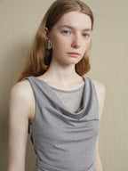 someonesometimes Slim Stretch Office Patchwork Two Piece Women Heather Gray Top & Skirt Sets