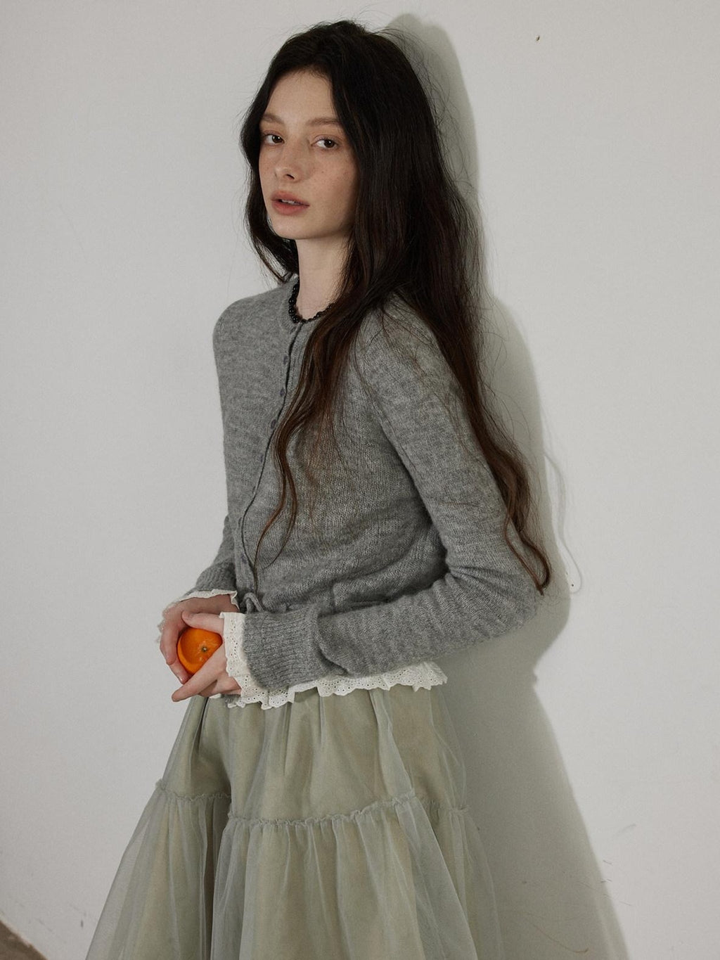 Lofi choose Cozy Button Front Relaxed Fit Workwear Women Knit Long Sleeve Cardigans
