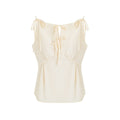 fano_Soft_Viscose_Blend_Slim_Fit_Tie_Detail_Office_Beige_Solid_Camisoles_MISSTT