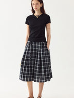 fano Cooling Lyocell Blend Korean Slim Short Sleeve Tee Basic Crop Tops