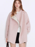 fano 68 Percent Wool Blend Korean Commuter Straight Fit Blazer Women Wool Coats