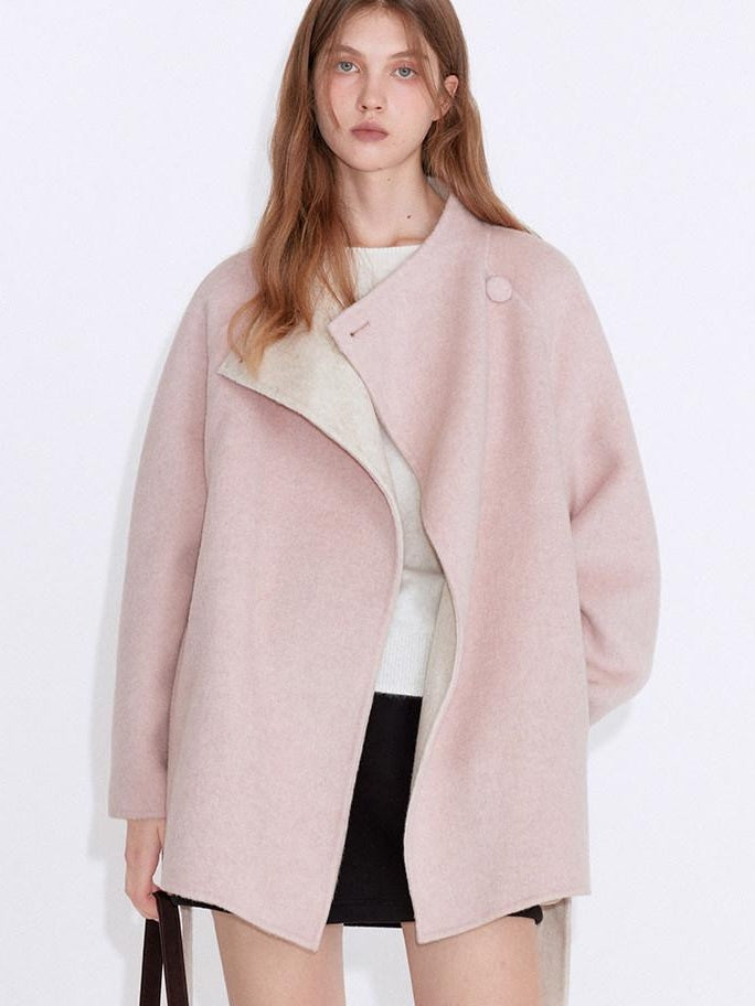 fano 68 Percent Wool Blend Korean Commuter Straight Fit Blazer Women Wool Coats