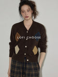 Lofi_choose_Wool_Blend_Colorblock_Loose_V-neck_Women_Workwear_Argyle_Button_Knit_Cardigans_MISSTT