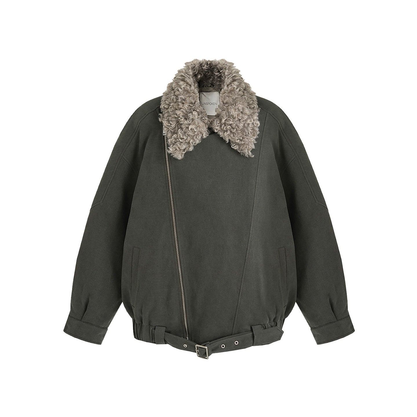 unspoken_Thick_Cotton_Loose_Fit_Patchwork_Commuter_Zipper_Dark_Green_Puffer_Jackets_MISSTT