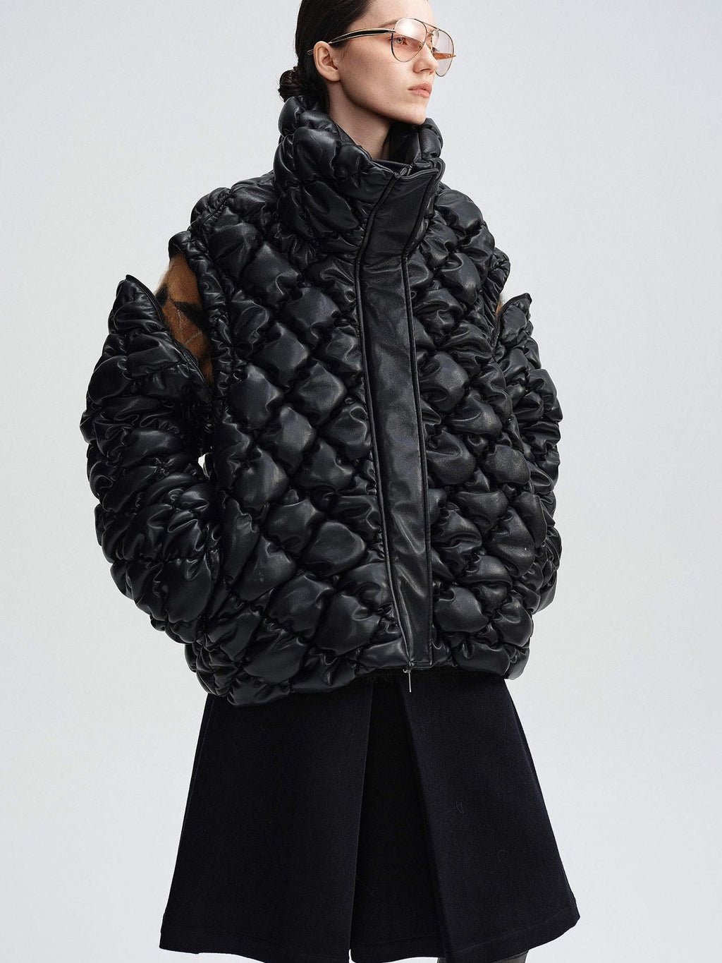 audreyyang 90 Percent Duck Down Thick Warm Casual Diamond Quilted Women Zipper Down Jackets
