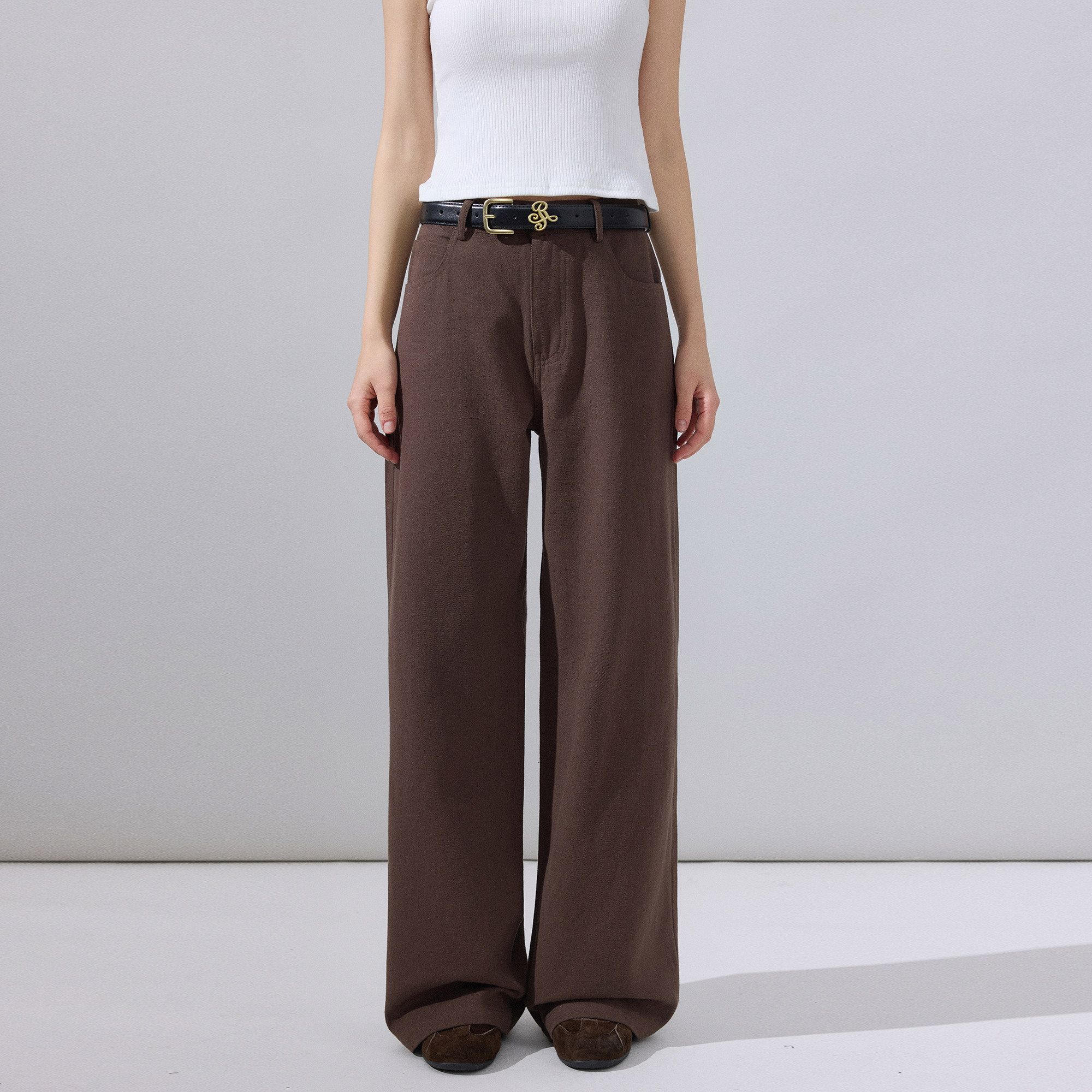 ikyou_Stain_Resistant_Cotton_Embroidered_Natural_Waist_Brown_Rigid_Wide_Leg_Jeans_MISSTT