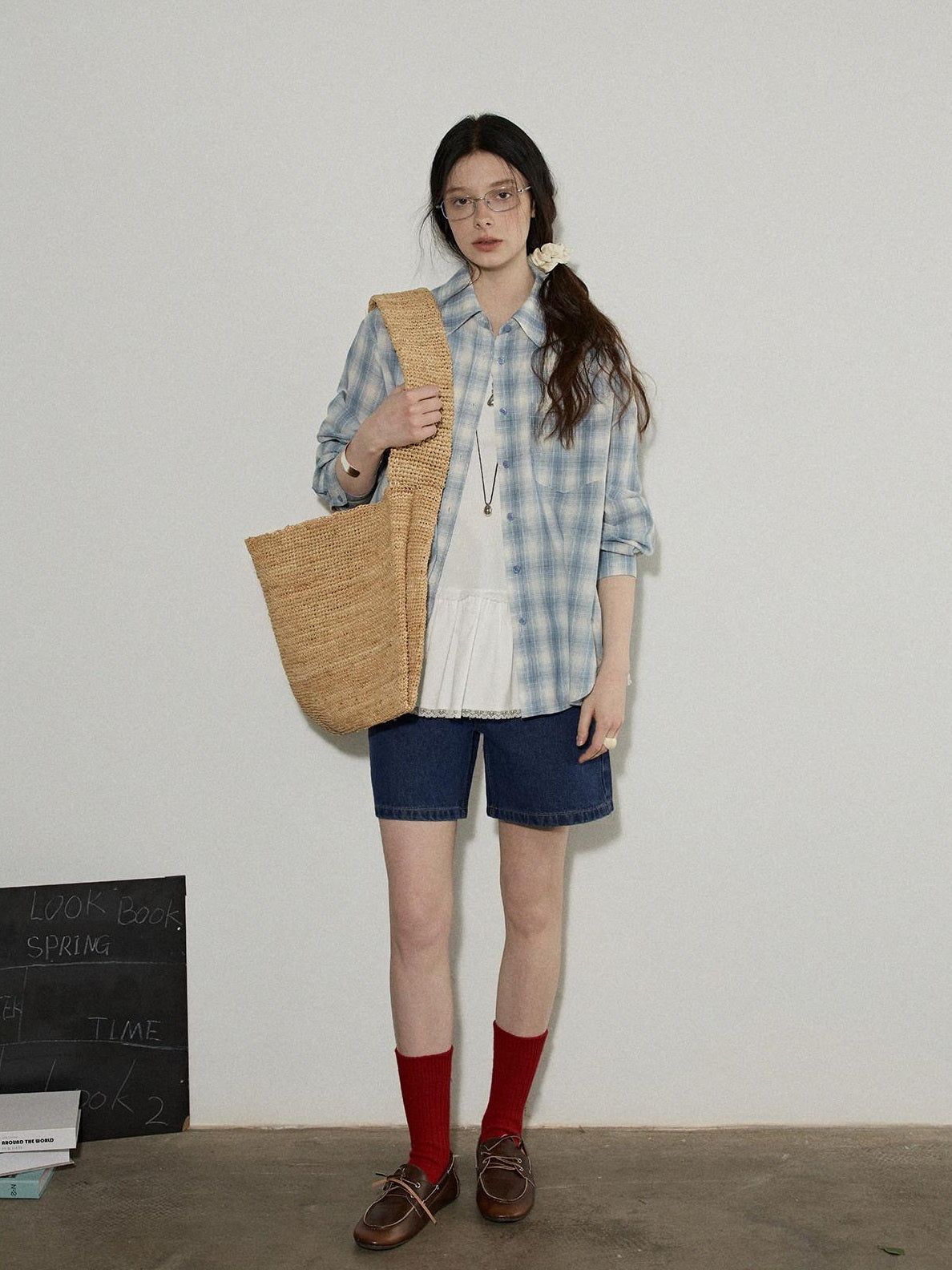 Lofi choose Versatile Layering Commuter Loose Fit Crew Neck Women White Tank Tops