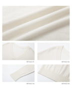 iamxiaa Classic Two Tone V-neck Drop Shoulder Relaxed Women's Elastic Spun Yarn Sweaters