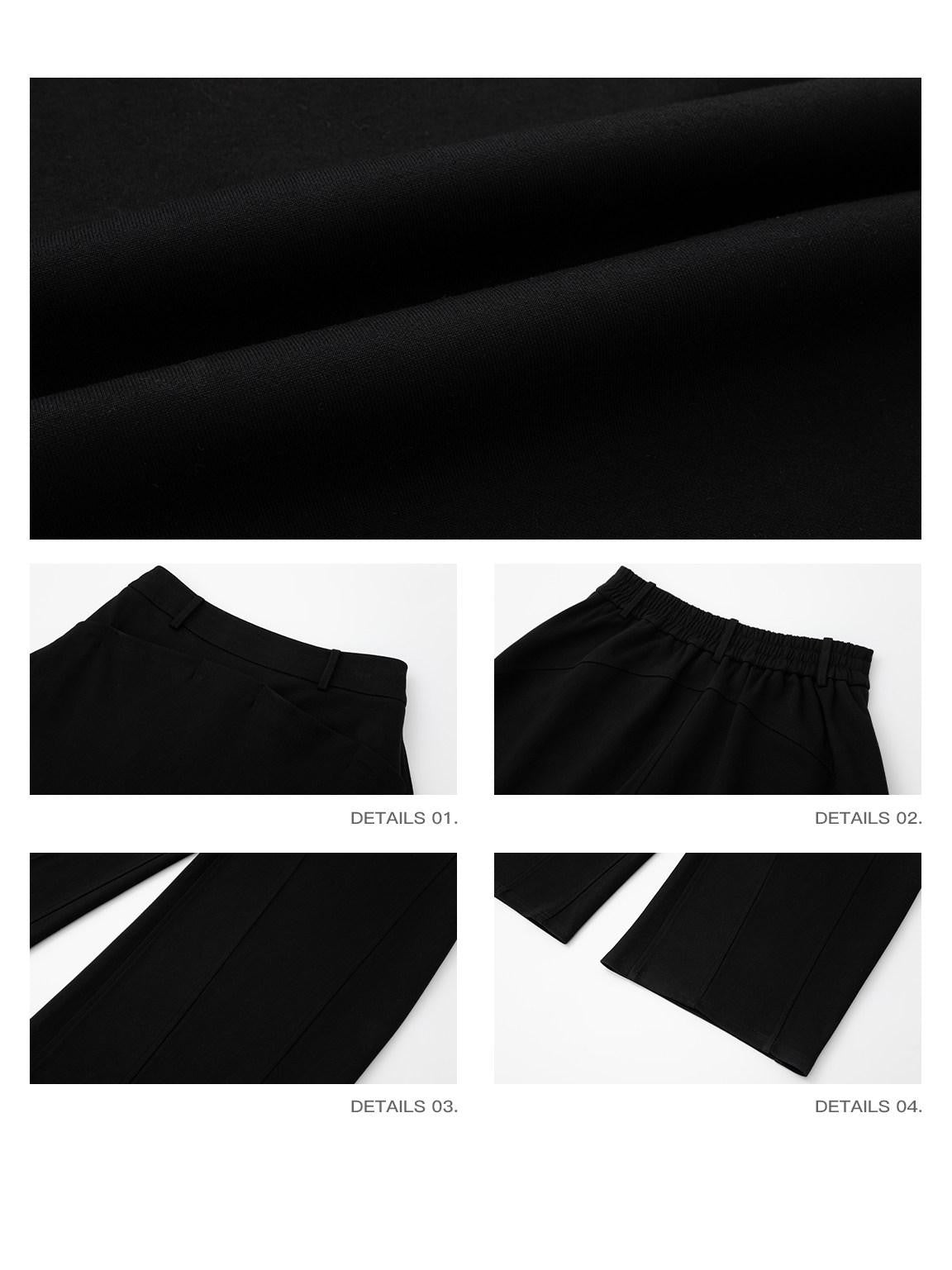 iamxiaa Panelled 3d Tailored Wide Arc Low Rise Women's High Cotton Sweatpants/joggers
