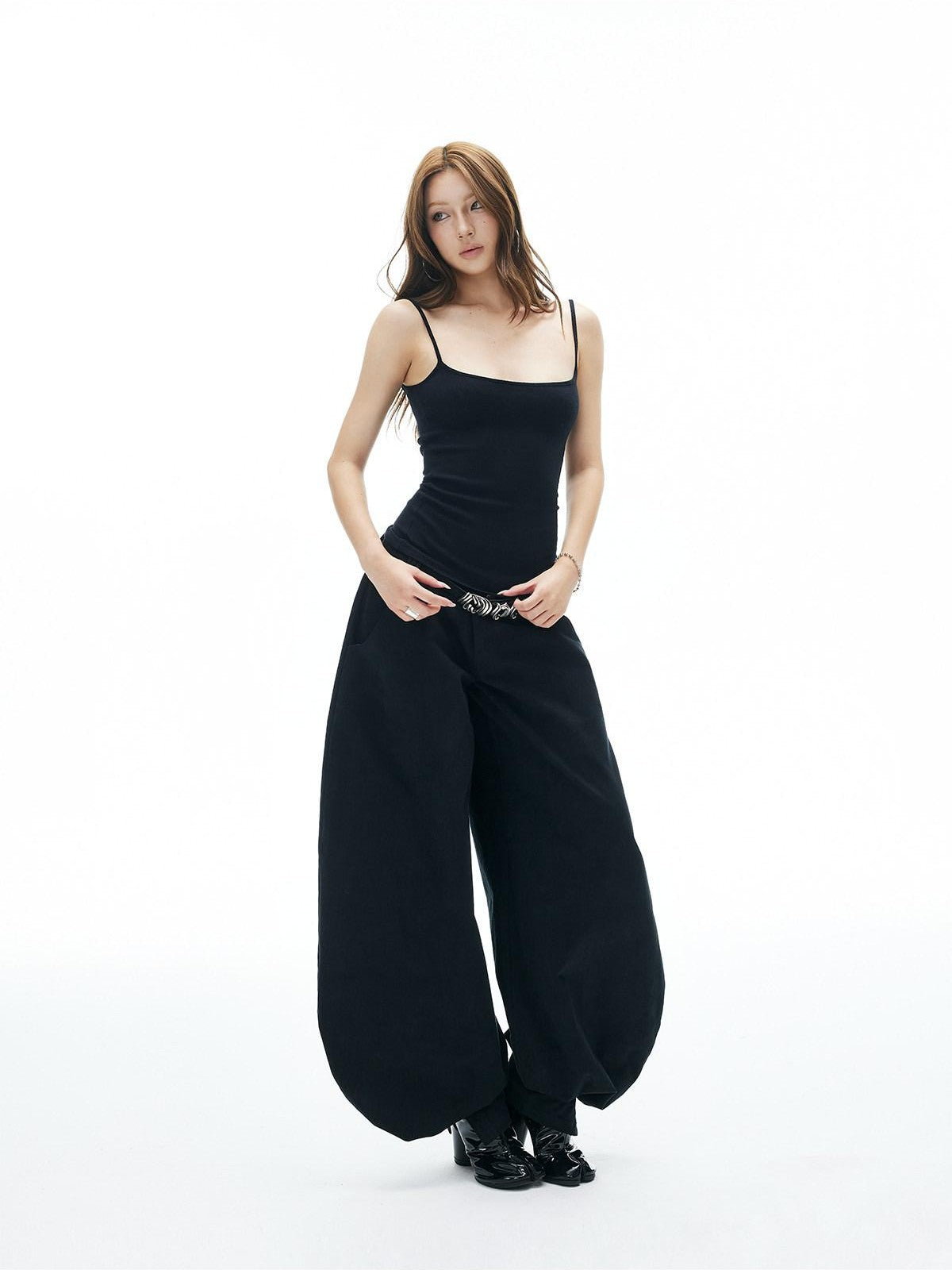 iamxiaa Ribbed Reversible U Neck Slim Fit Women's High Cotton Knit Camisoles