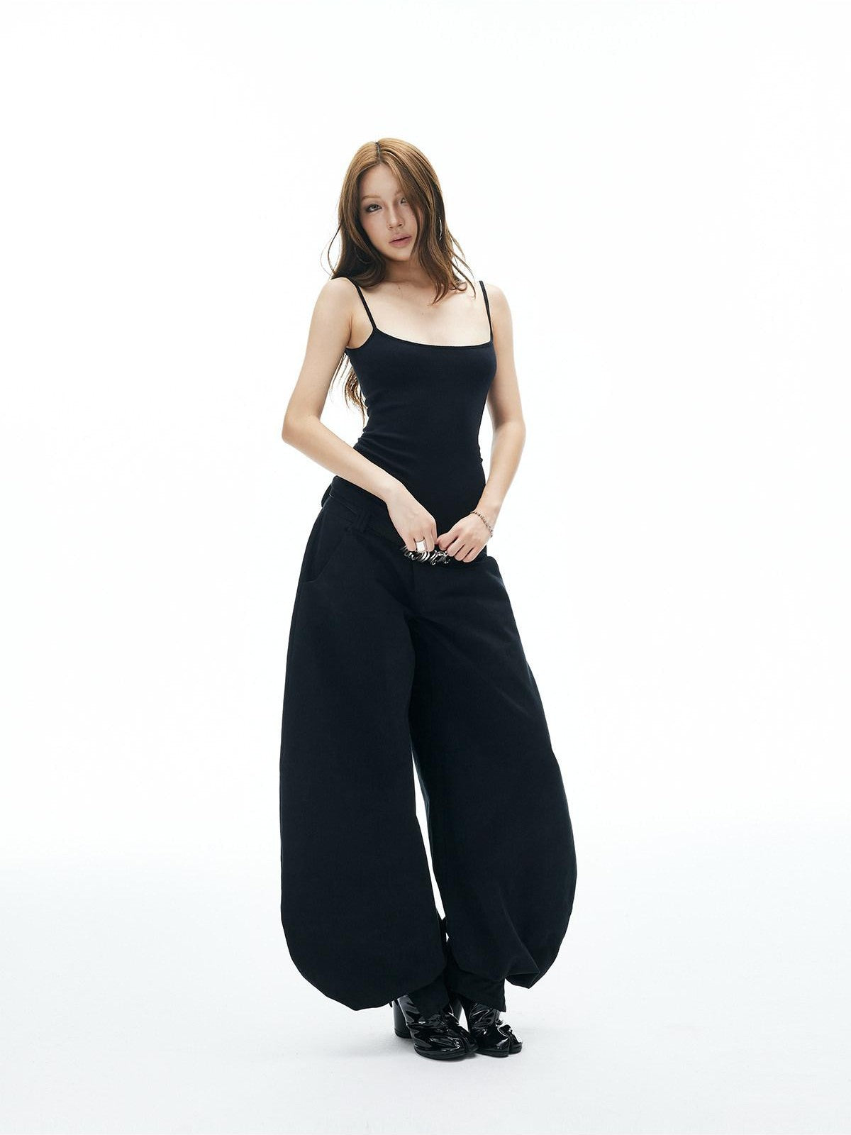 iamxiaa Ribbed Reversible U Neck Slim Fit Women's High Cotton Knit Camisoles