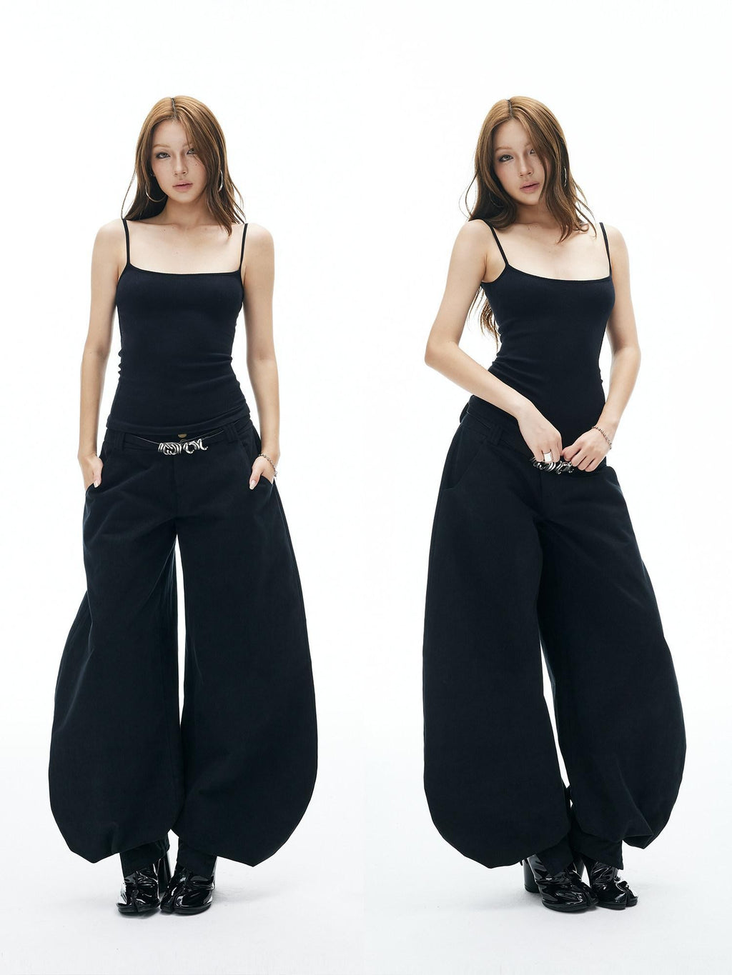 iamxiaa Ribbed Reversible U Neck Slim Fit Women's High Cotton Knit Camisoles