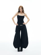iamxiaa Ribbed Reversible U Neck Slim Fit Women's High Cotton Knit Camisoles