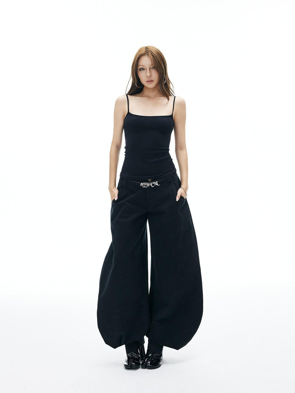 iamxiaa Ribbed Reversible U Neck Slim Fit Women's High Cotton Knit Camisoles
