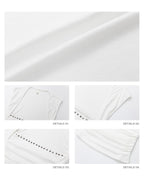 iamxiaa Silky Pleated Riveted Rhinestone Low Square Neck Women's Lyocell Tank Tops