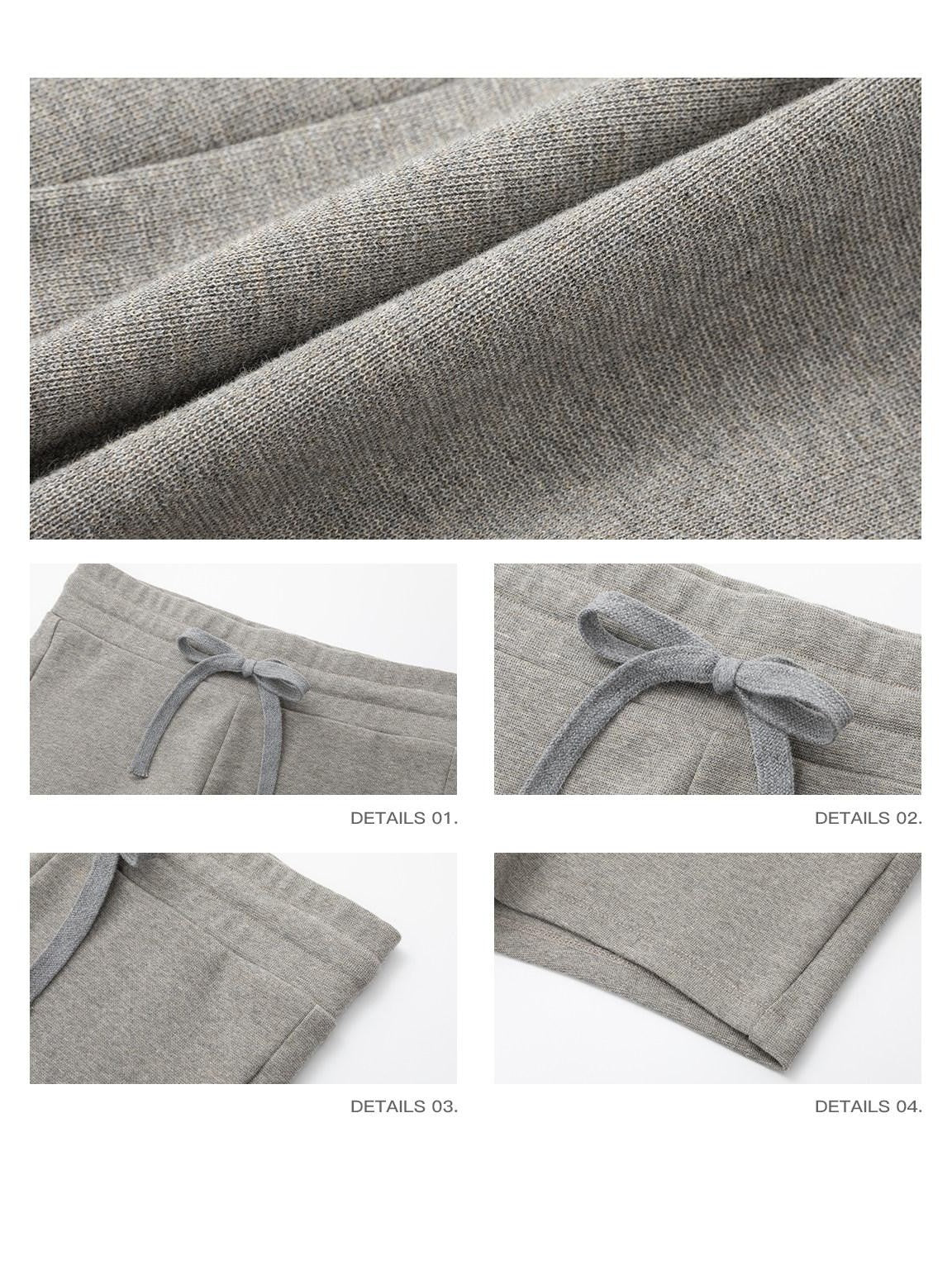 iamxiaa Two Tone Cross Ribbed Vintage Low Waist Drawstring Slim Women's Short Trousers