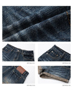 iamxiaa Vintage Wash Slub Diagonal Fold Cuff High Waist Women's Denim Jegging Shorts