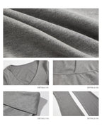 iamxiaa Wide Folded Hem Cross V Knit Women's Cotton Feel Flare Pants