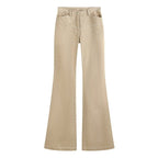 someonesometimes_100_Percent_Cotton_Commuter_Low_Waist_Micro_Flare_Light_Camel_Ladies_Pants_MISSTT