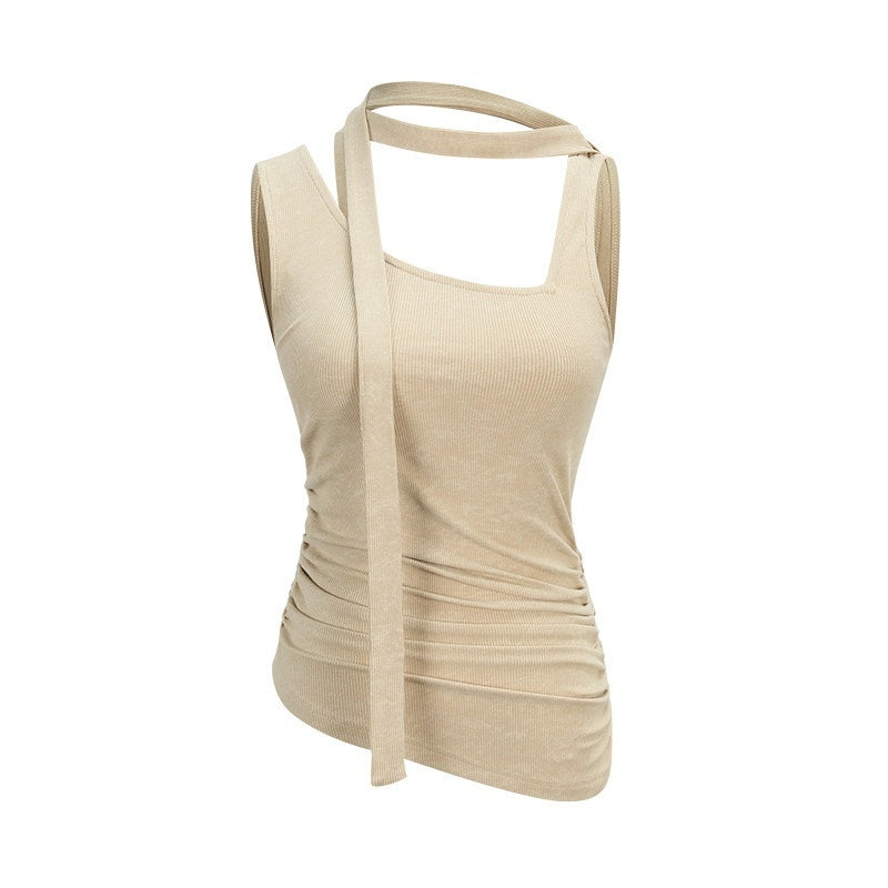 someonesometimes_Asymmetric_Original_Slim_Fit_Strappy_Solid_Viscose_Spandex_Stretch_Tank_Tops_MISSTT