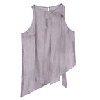 someonesometimes_Asymmetrical_Fringe_Slim_Fit_Strap_Solid_Silver_Purple_Long_Sleeve_Crop_Tops_MISSTT