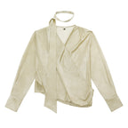 someonesometimes_Breathable_Casual_Loose_V-neck_Tie_Front_Bell_Sleeve_Floral_Cantaloupe_Blouses_MISSTT