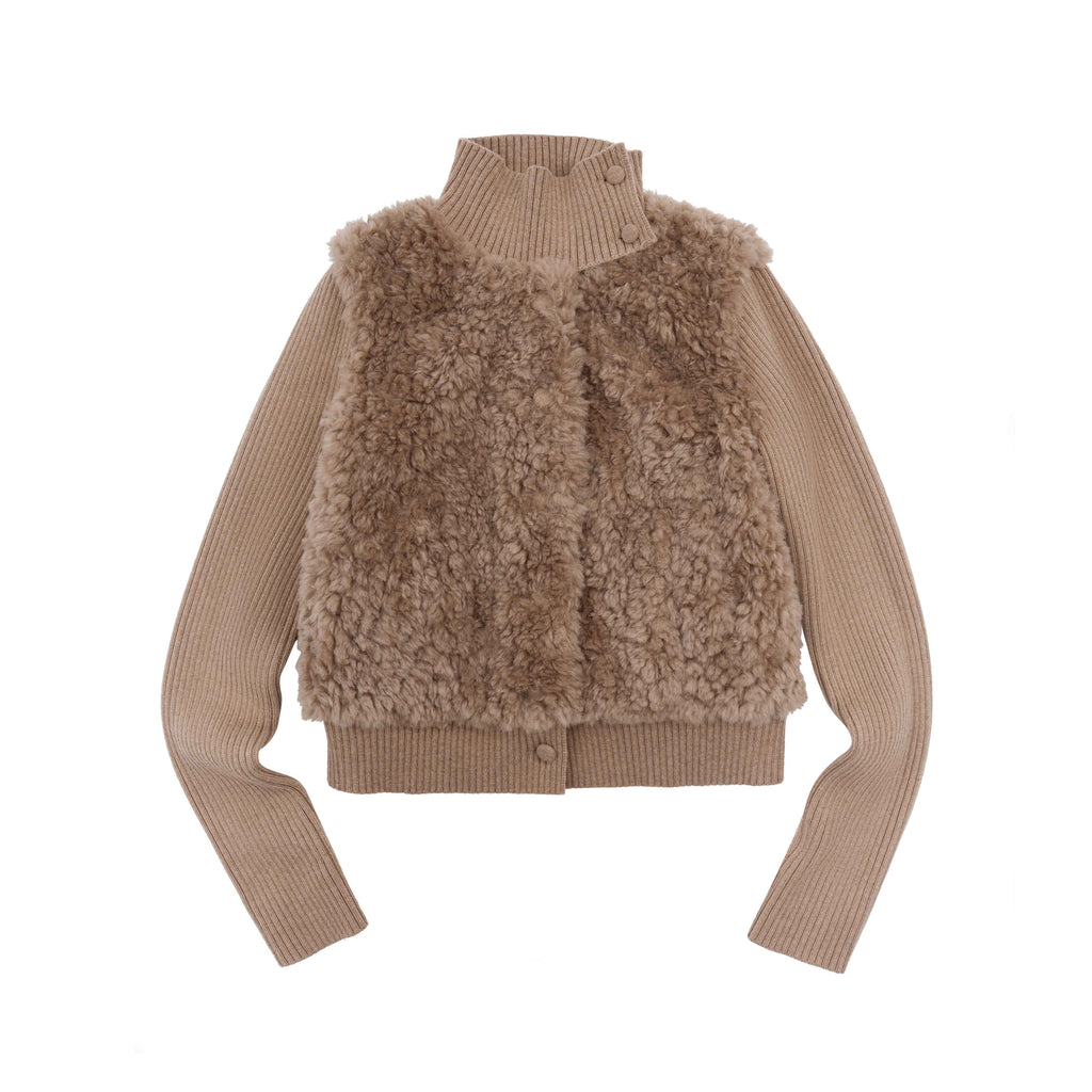 someonesometimes_Casual_Loose_Fit_Layered_Stand_Collar_Button_Polyester_Women_Cropped_Jackets_MISSTT