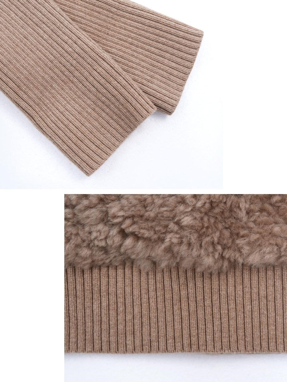 someonesometimes Casual Loose Fit Layered Stand Collar Button Polyester Women Cropped Jackets