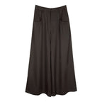 someonesometimes_Comfort_Minimalist_Elastic_Natural_Waist_Office_Dark_Brown_Wide_Leg_Pants_MISSTT