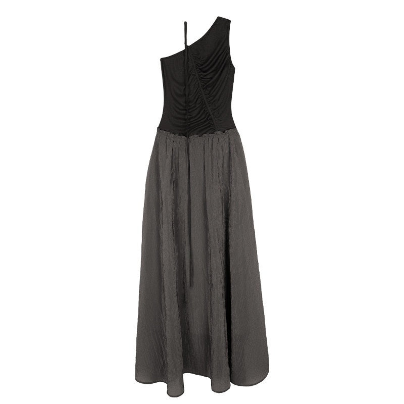 someonesometimes_Elegant_High_Waist_Lyocell_Aline_Spaghetti_Strap_Sleeveless_Maxi_Dresses_MISSTT
