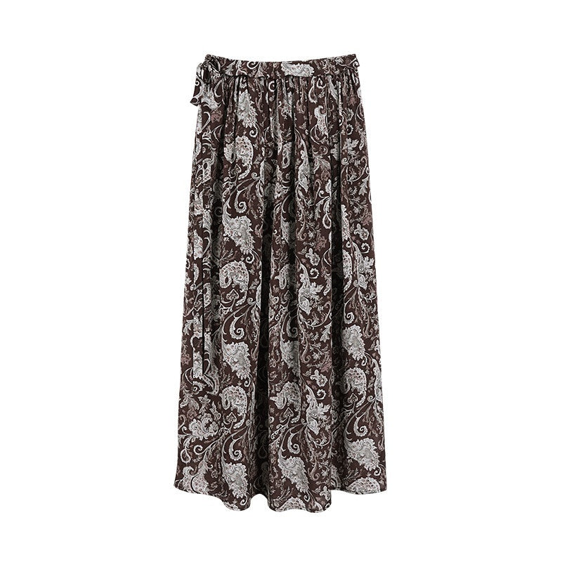 someonesometimes_Lace_Paisley_Tie_Mid_Waist_Relaxed_H_Line_Casual_Vacation_Ladies_Maxi_Skirts_MISSTT