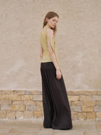 someonesometimes Lightweight Lyocell Slim Fit Mesh Cutout Cami Women Goose Yellow Tank Tops