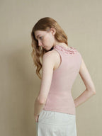 someonesometimes Lightweight Poly Blend Ruched Floral Slim Fit Workwear Women Water Pink Camisoles