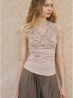 someonesometimes Lightweight Viscose Slim Fit Strappy Pullover Women Lotus Pink Camisole