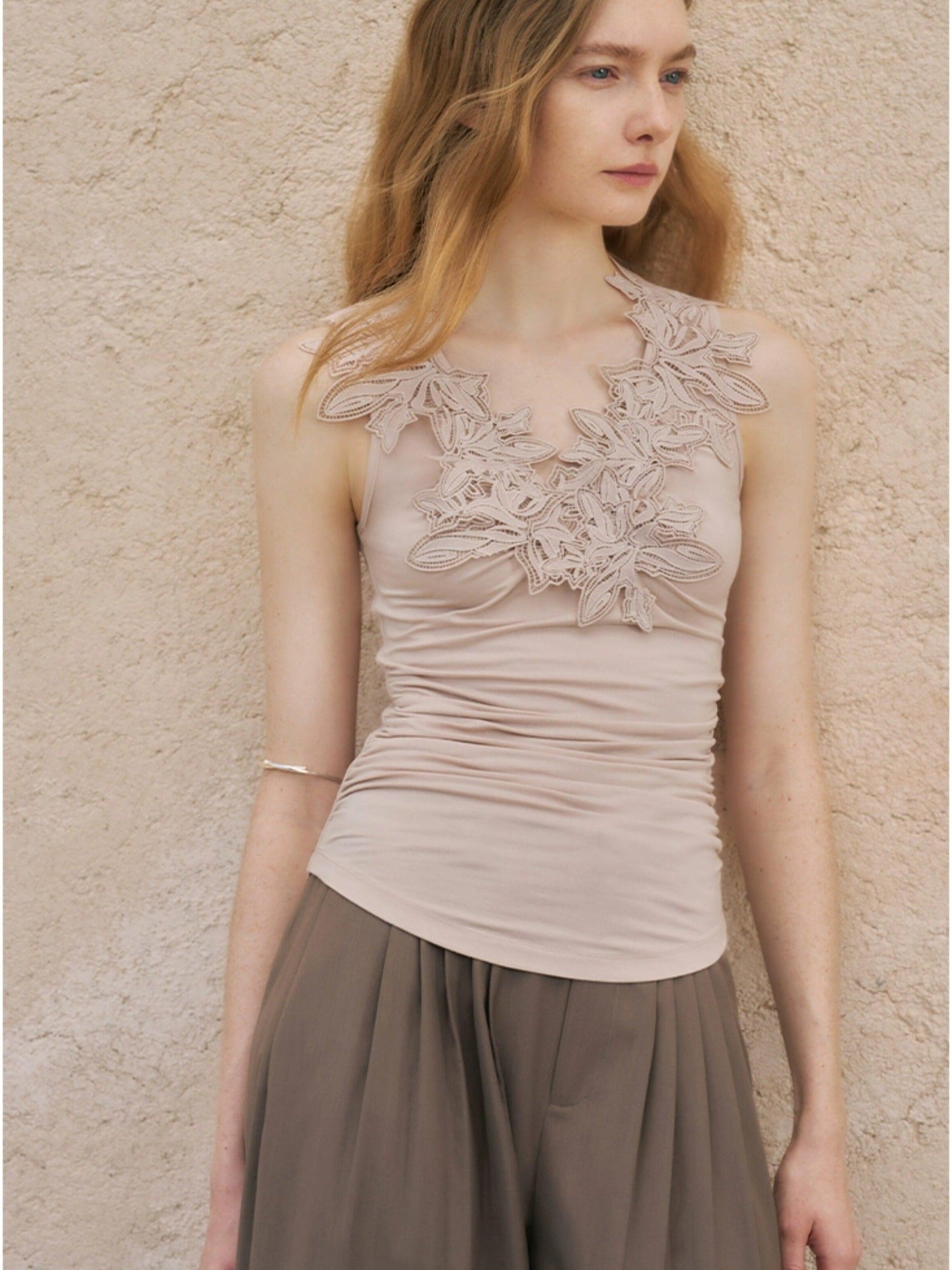 someonesometimes Lightweight Viscose Slim Fit Strappy Pullover Women Lotus Pink Camisole