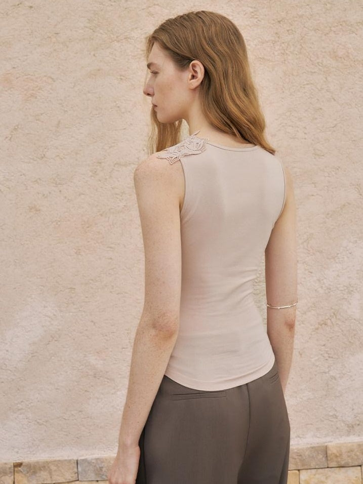 someonesometimes Lightweight Viscose Slim Fit Strappy Pullover Women Lotus Pink Camisole