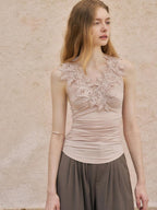 someonesometimes Lightweight Viscose Slim Fit Strappy Pullover Women Lotus Pink Camisole