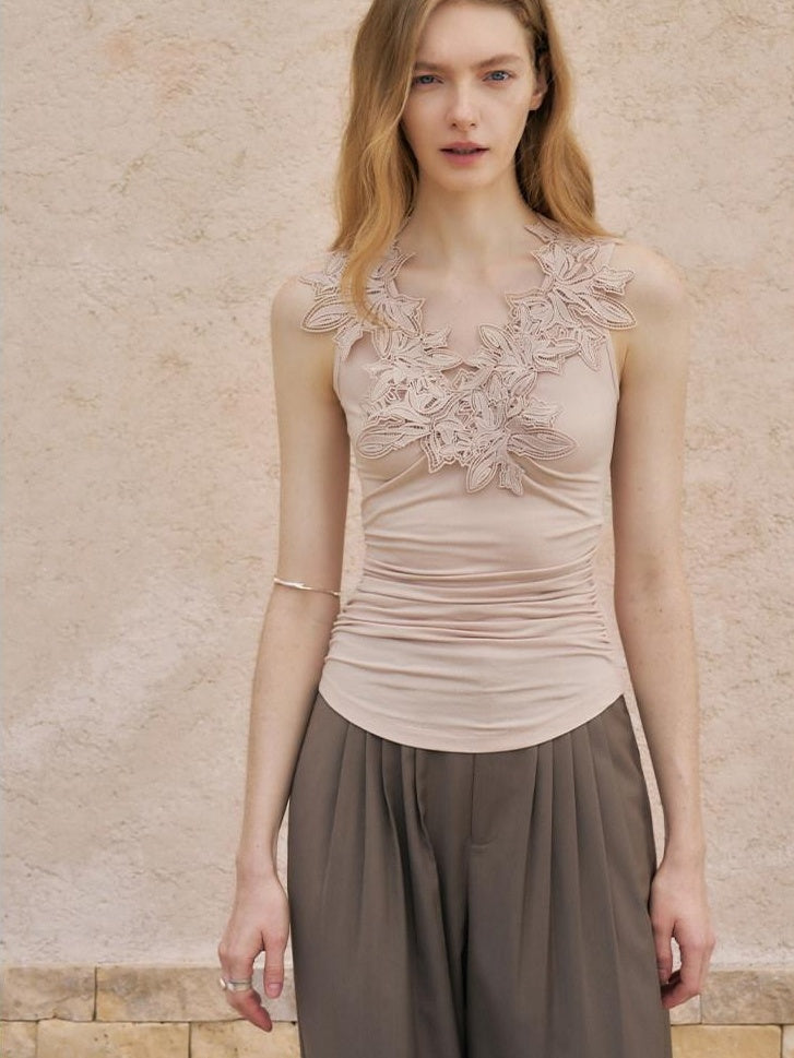 someonesometimes Lightweight Viscose Slim Fit Strappy Pullover Women Lotus Pink Camisole