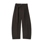 someonesometimes_Minimalist_Work_Natural_Waist_Button_Tea_Brown_Stretch_Wide_Leg_Pants_MISSTT