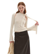 someonesometimes Moisture Wicking Slim Fit Round Neck Cream Solid Casual Long Sleeve T-Shirts