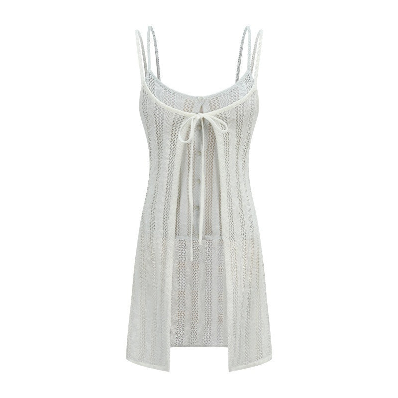 someonesometimes_Openwork_Mesh_Faux_Two_Piece_Slim_Fit_Original_Design_Women_Spaghetti_Strap_Top_MISSTT