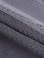 someonesometimes Polyester Loose Fit Patchwork Pullover For Women Light Sky Gray Tube Tops