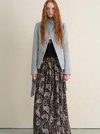someonesometimes Sky Blue Wool Blend Double Breasted Stand Collar Slim Fit Vintage Short Coat