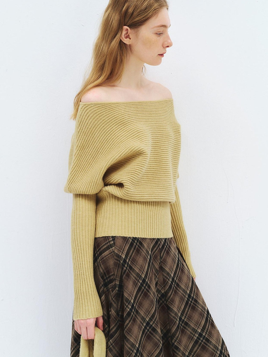 someonesometimes Soft Acrylic Blend Knitted Oversized Casual Women Willow Green Fashion Scarves