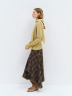 someonesometimes Soft Acrylic Blend Knitted Oversized Casual Women Willow Green Fashion Scarves