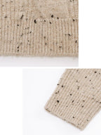 someonesometimes Soft Acrylic Stand Collar Button Front Longsleeve Women Knit Cream Cardigans