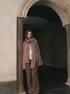 someonesometimes Soft Alpaca Blend Relaxed Fit Commuter Round Neck Open Front Cardigans