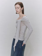 someonesometimes Soft Lyocell Wool Blend Slim Waist Boatneck Knit Office Women Sweater