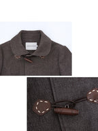 someonesometimes Soft Stretch Cotton Blend Cropped Slim Casual Long Sleeve Toggle Cardigan